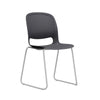 Ergonomic Stacking Chairs – Set of 4, Black