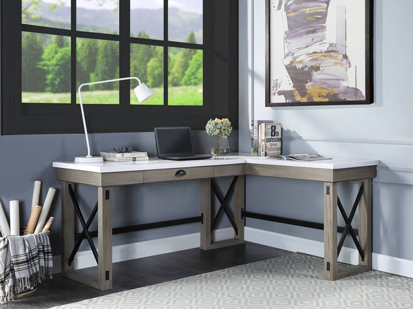 Lift-Top Sit-Stand Desk with USB Charging Port