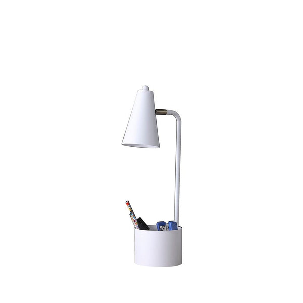 Metal Task Desk Lamp with Organizer – 19.5"