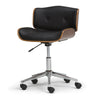 Dax Bentwood Office Chair – Black & Natural