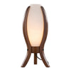 Walnut Wood Desk Lamp – Frosted Glass