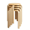 Bentwood Backless Stacking Stool – Set of 4