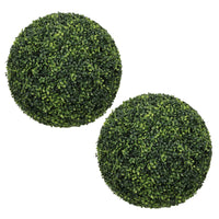 18.5IN dark Artificial Topiary Balls Outdoor Faux Boxwood D…