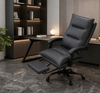 Dark Gray Office Recliner – Adjustable Footrest
