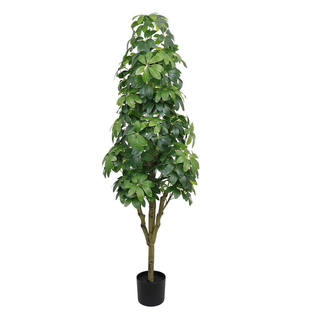 5.2FT Realistic Faux Tree with Lifelike Foliage in Green, D…