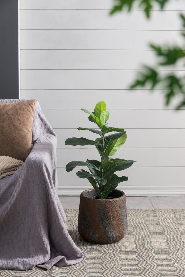 12.6x12.6x11.8' Cement Planter Small, Indoor Outdoor Garden…