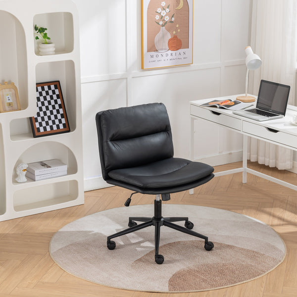 Bizerte Adjustable Swivel Criss-Cross Chair, Wide Seat/ Off…