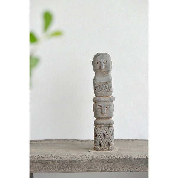 3.5x3.5x15.7' Ancient Tribe Decor, Indoor Outdoor Garden De…