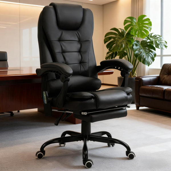 Massage Office Chair High Back Executive Recliner with Lumb…