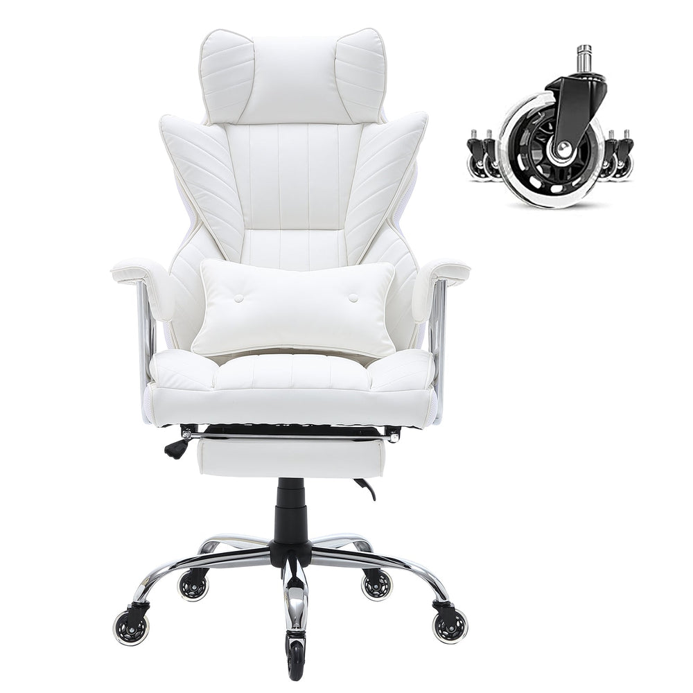 Heavy-Duty PU Leather Reclining Office Chair