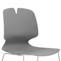 Modern Stacked Office Chair Set with Ergonomic Design in Gr…