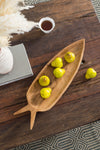 Teak Wood Decorative Plate – Carrot Shape