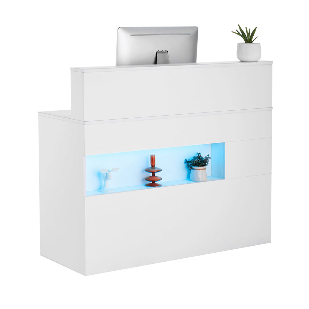 Reception Desk – LED Light & Power Outlets