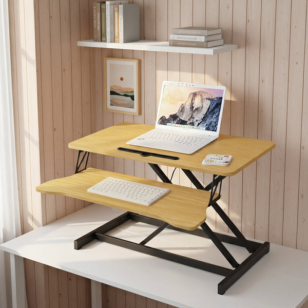 32" Sit-Stand Desk Converter – Height Adjustable
