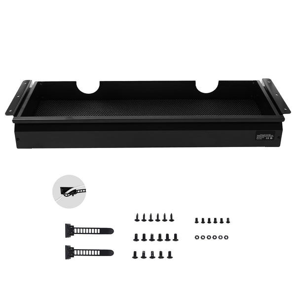 26" Under-Desk Slide-Out Drawer Organizer