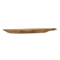23.6x6.3x2' Teak Wood Decorative Plate with Carrot Shape Na…