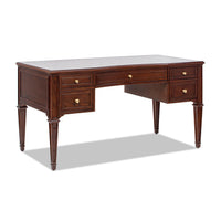 Dauphin Gold Accent 5-Drawer Executive Desk