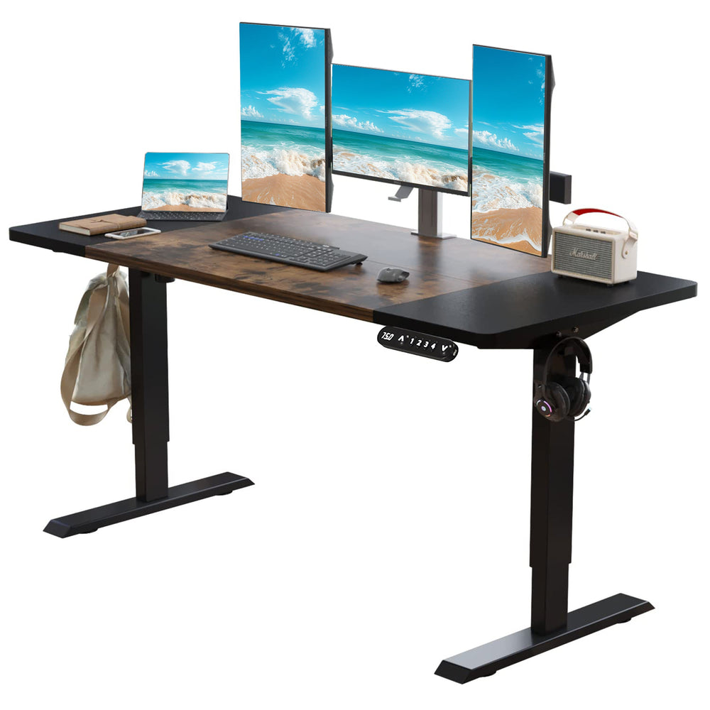 L-Shaped Electric Standing Desk – 59 Inch