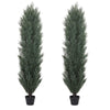 6ft Artificial Pine & Cypress Topiary Tree