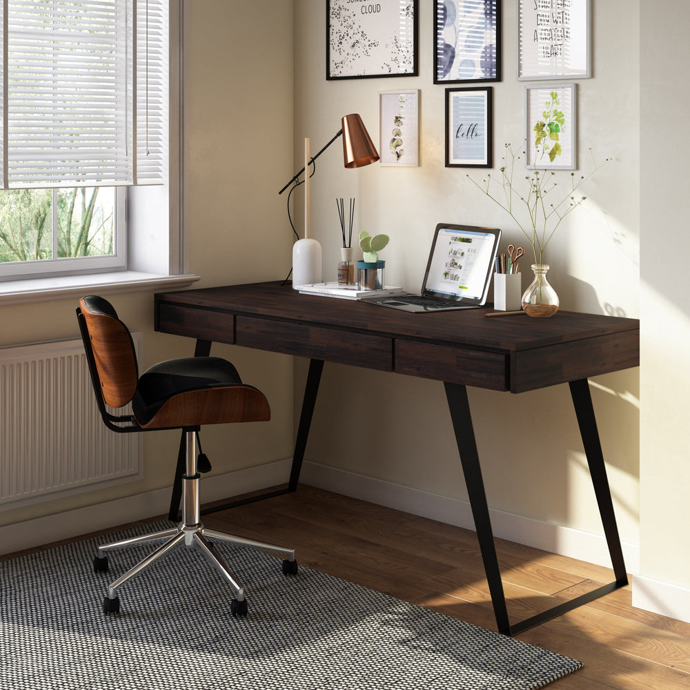Lowry – Desk – Distressed Hickory Brown