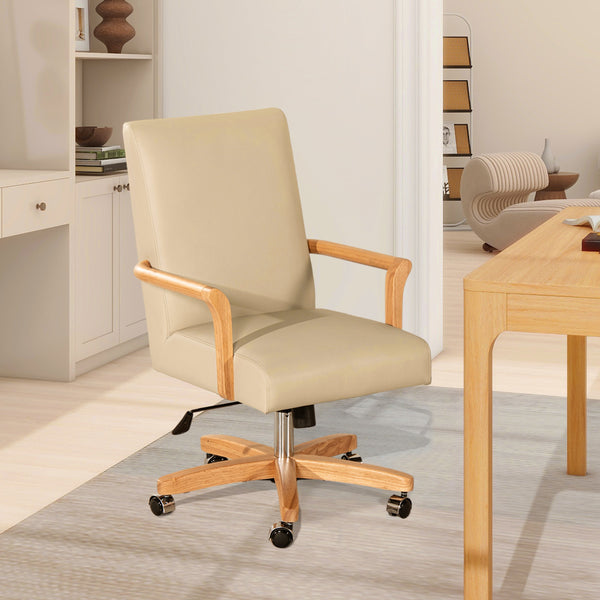 Dumont Modern Farmhouse High Back Executive Home Office Cha…