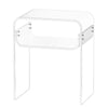 2-Tier Clear Acrylic Side Table