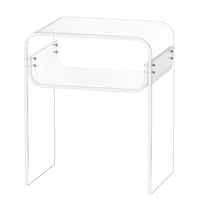 2-Tier Clear Acrylic Side Table
