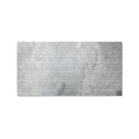 12*24 Carrara Marble, Gray Marble, Natural Marble, For Wall, OL Textured Finished, 3D Fluted Marble, Natural Stone, 1 Box 4 pcs