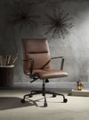 Indra Top Grain Leather Office Chair – Chocolate
