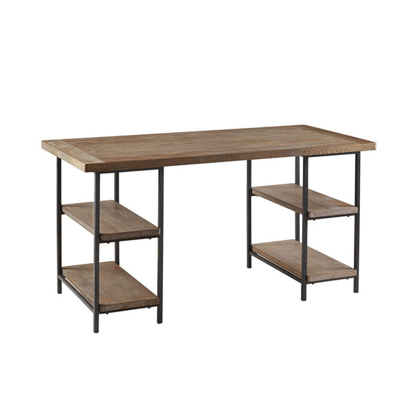 Industrial Style Metal Frame Accent Desk