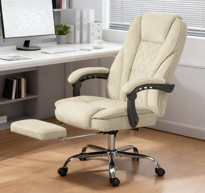 Microfibre Heated Reclining Massage Office Chair