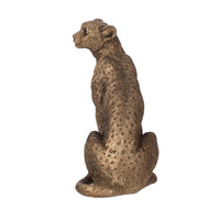 5.1x3.5x6.1' Copper Panther, Animal Statue Decor