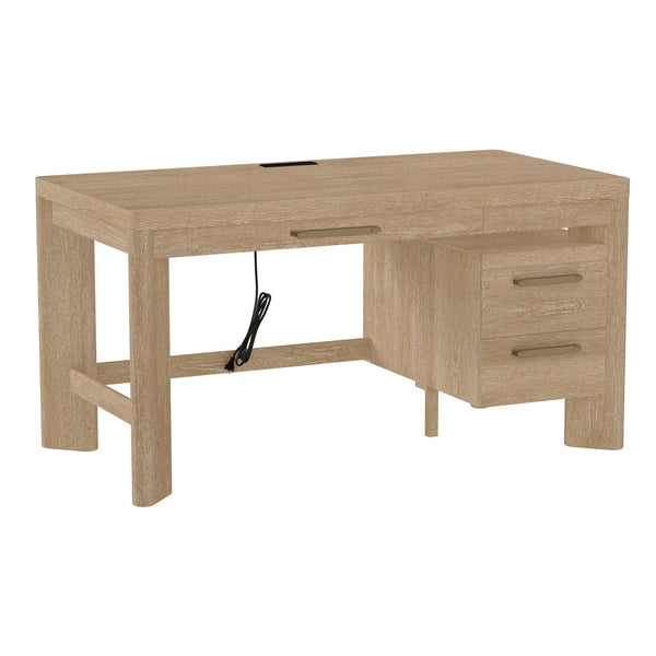 Modern Tan Wood Desk with Contemporary Style in Light Brown…