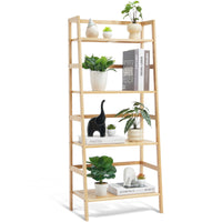 4-Tier Bamboo Ladder Shelf & Plant Stand