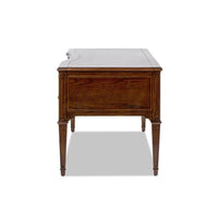 Dauphin Gold Accent 5-Drawer Executive Desk