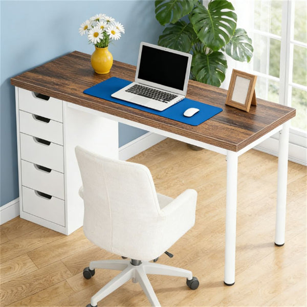 Computer desk with storage space, modern desk, writing desk…