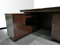 Heritage Hand-Painted Executive Desk — Solid Wood Antique R…