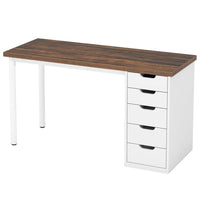 Computer desk with storage space, modern desk, writing desk…