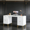 Computer Desk with File Drawers