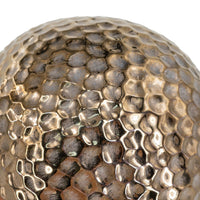 D3.9x3.5' Decorative Orbs with Textured Bronze Finish, Set…