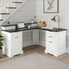 59" L-Shaped Desk – Charging Station