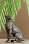 Copper Panther Animal Statue – Decor Accent