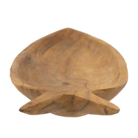 23.6x6.3x2' Teak Wood Decorative Plate with Carrot Shape Na…